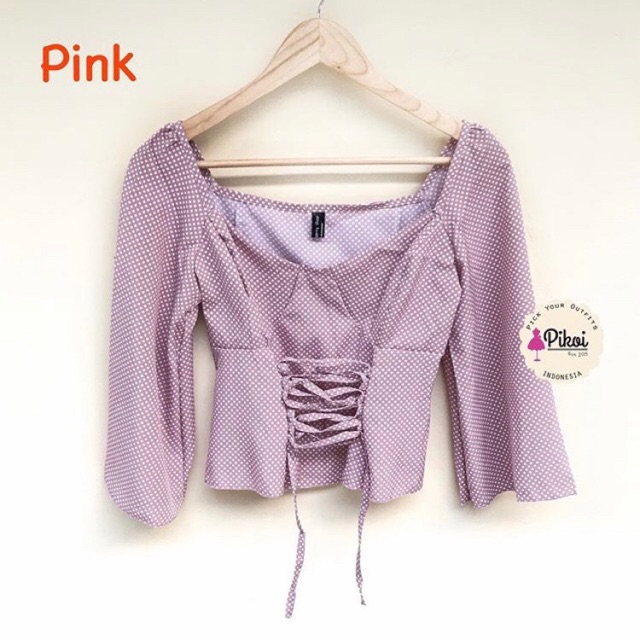 Blouse lucu murah / blouse sabrina cantik / blouse cut off / blouse putih cantik murah / blouse 1994