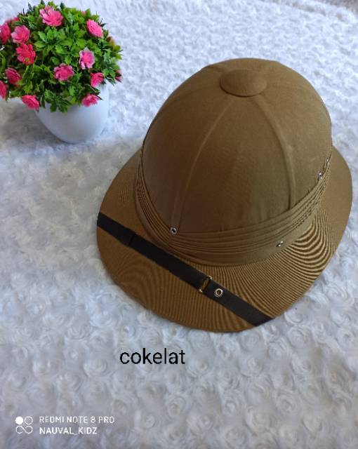 Topi Polka demang soekarno /topi sepeda onthel / topi polka /topi klasik / topi meneeer belanda
