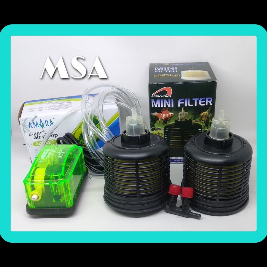 Set Aerator Amara 1 Lubang + 2 Mini Filter