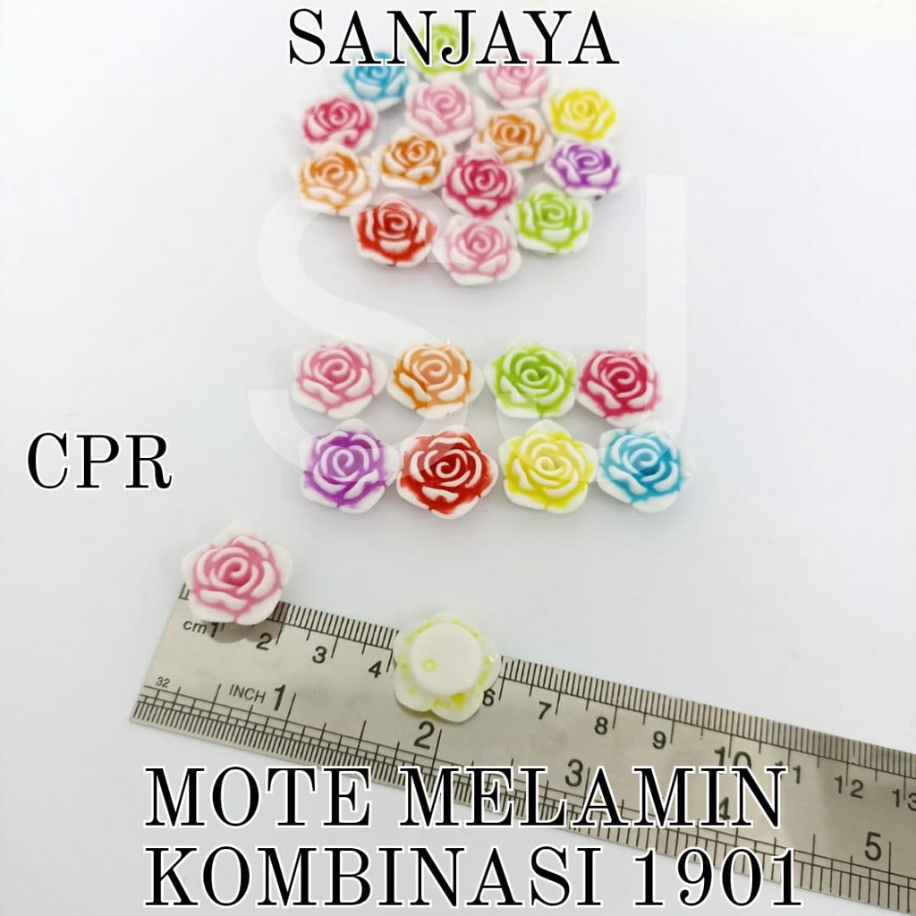 MOTE MELAMIN / MANIK BUNGA / MANIK MELAMIN BUNGA ROSE / MOTE MELAMIN KOMBINASI 1901 CPR