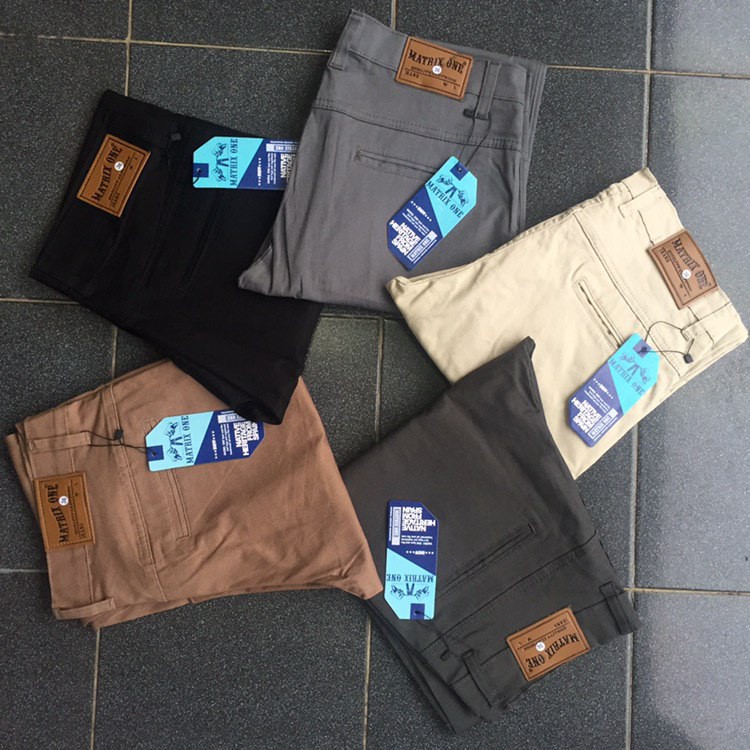 CELANA CHINO PANJANG PRIA POLOS CASUAL PREMIUM QUALITY