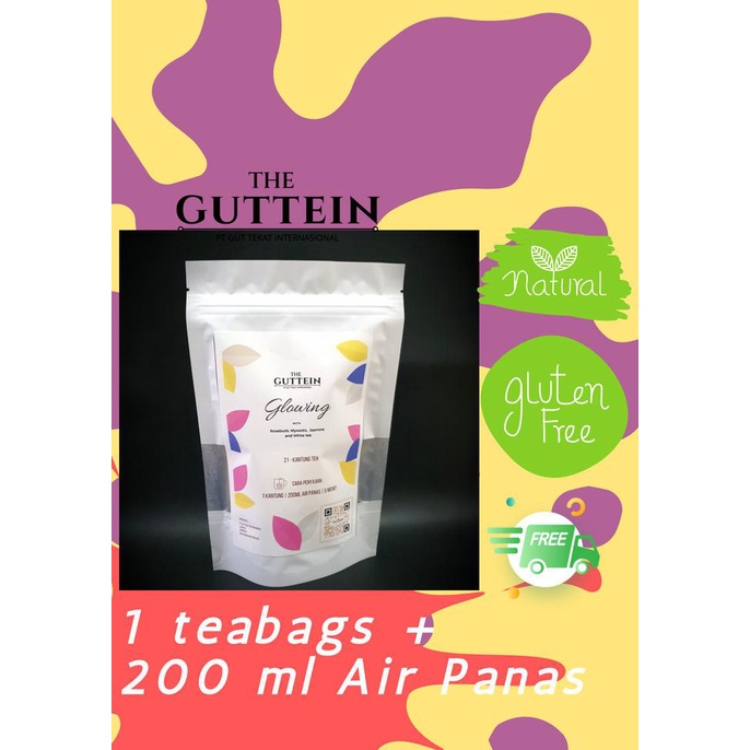 

[[BISA COD]] Tisane Glowing | Teh Antioksidan| Baik untuk kulit | Premium Guttein - 7 Bags FREE