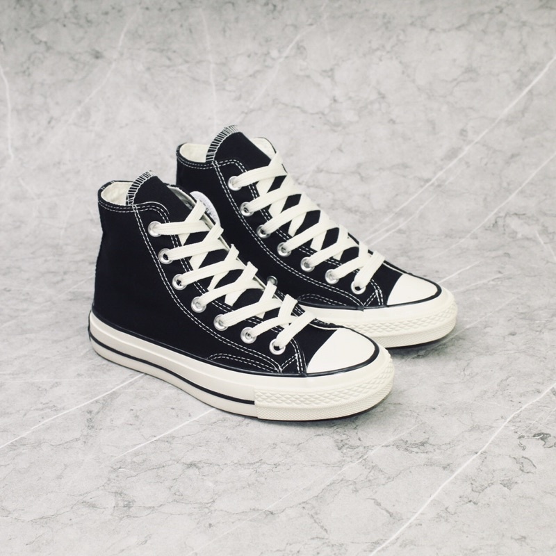 Bisa cod Converse Chuck Taylor 1970S Hi Black White Egret 100% Original Sneakers Pria