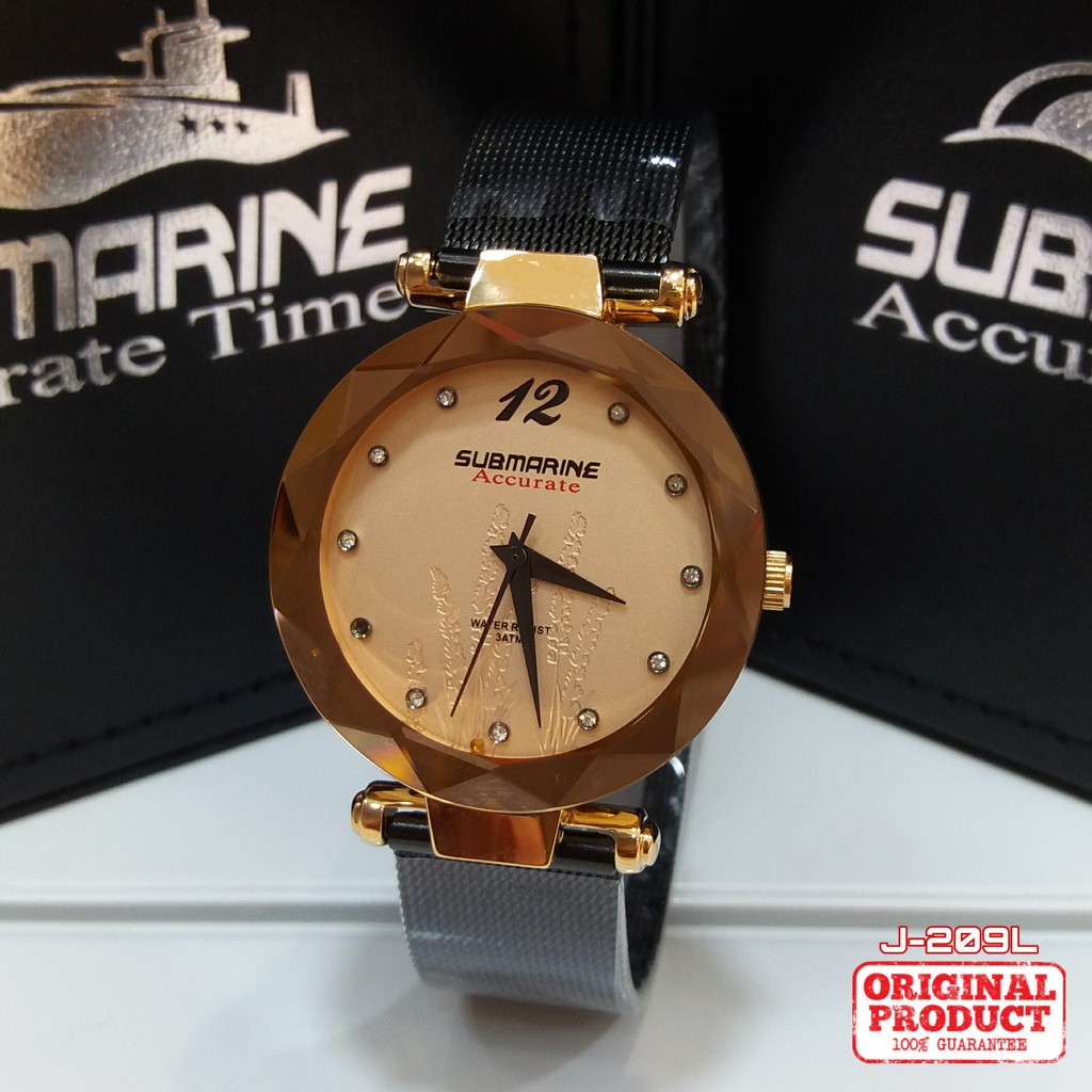 Us Submarine J 209l Rantai Pasir Jam Tangan Wanita Model Baru Wr 3atm Shopee Indonesia