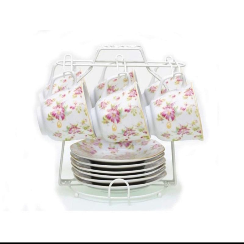 Tea set keramik merk Vicenza tipe CA 78- 1 (per set)