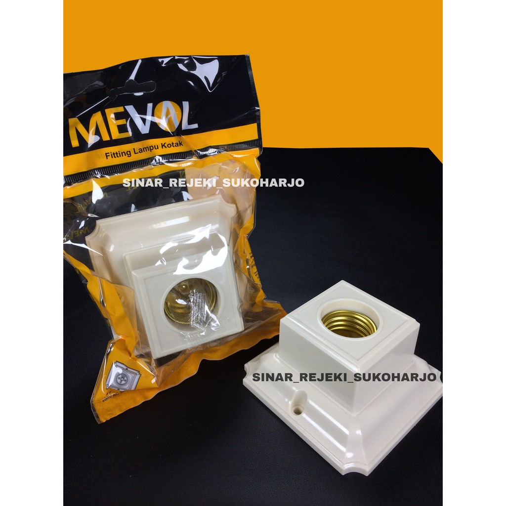 MEVAL Fitting OB Tempel / Plafon, Bulat / Kotak Hias