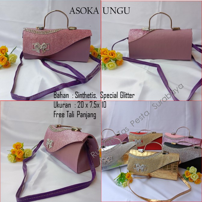 Tas Pesta,Tas Kecil,Tas Imut,ASOKA UNGU