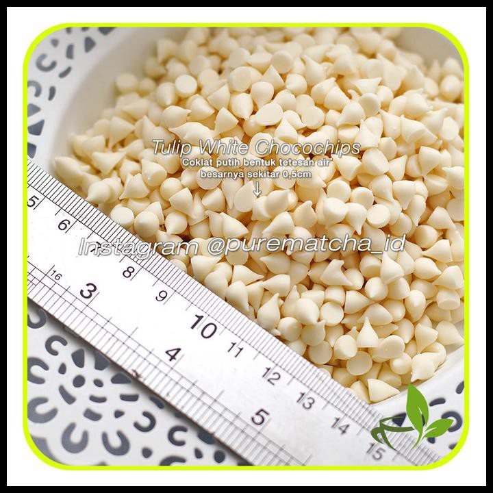 

Compound White Chocolate Chips Tulip Cokelat Chip Putih White 500 Gr