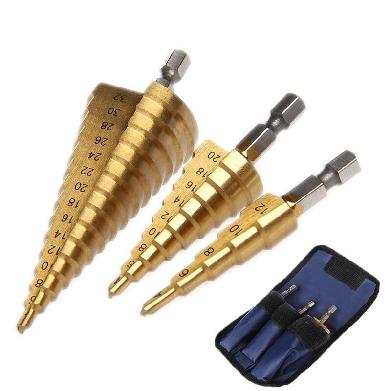 Jual Mata Bor Pagoda Spiral Besi Kuningan Kayu Plastik Step Drill Tingkat Payung Cone Hss Pcs