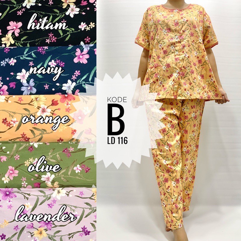 Piyama CP katun jepang sabata pretty girl busui bumil