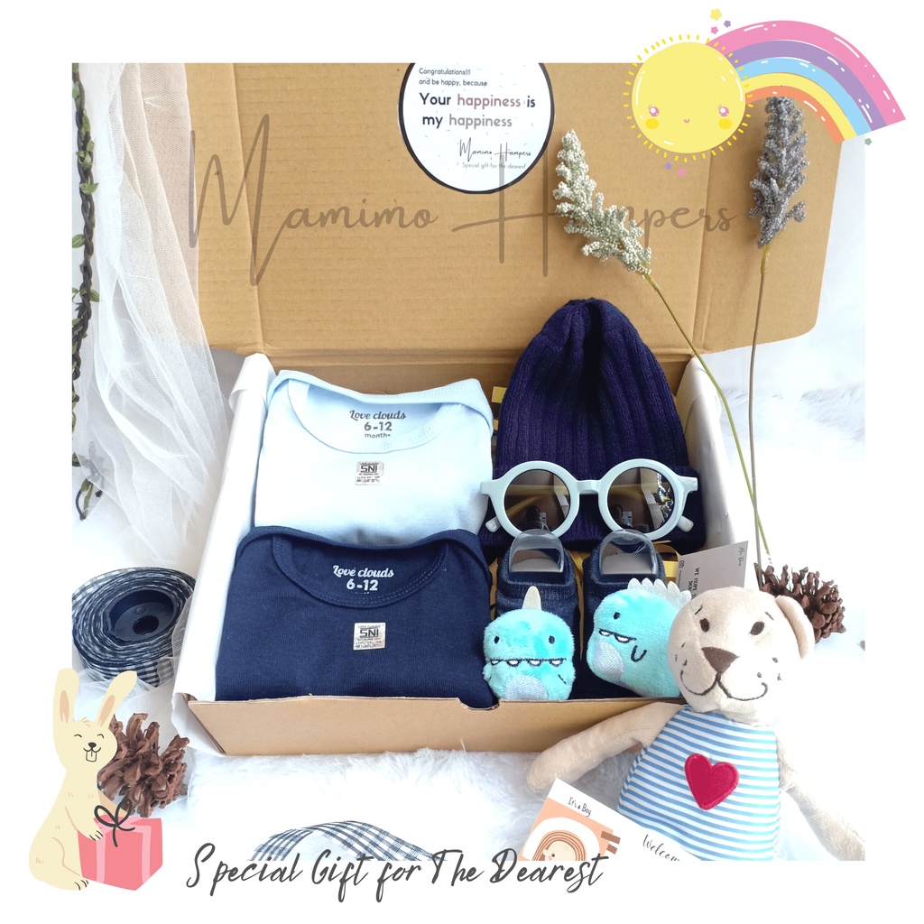 Hampers Bayi Lucu Series Double Jumper | Newborn Gift Set | Kado bayi - By Mamimohampers