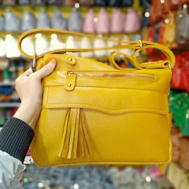 TAS SELEMPANG CEWEK PAPIRUT KULIT ASLI SUKAREGANG GARUT