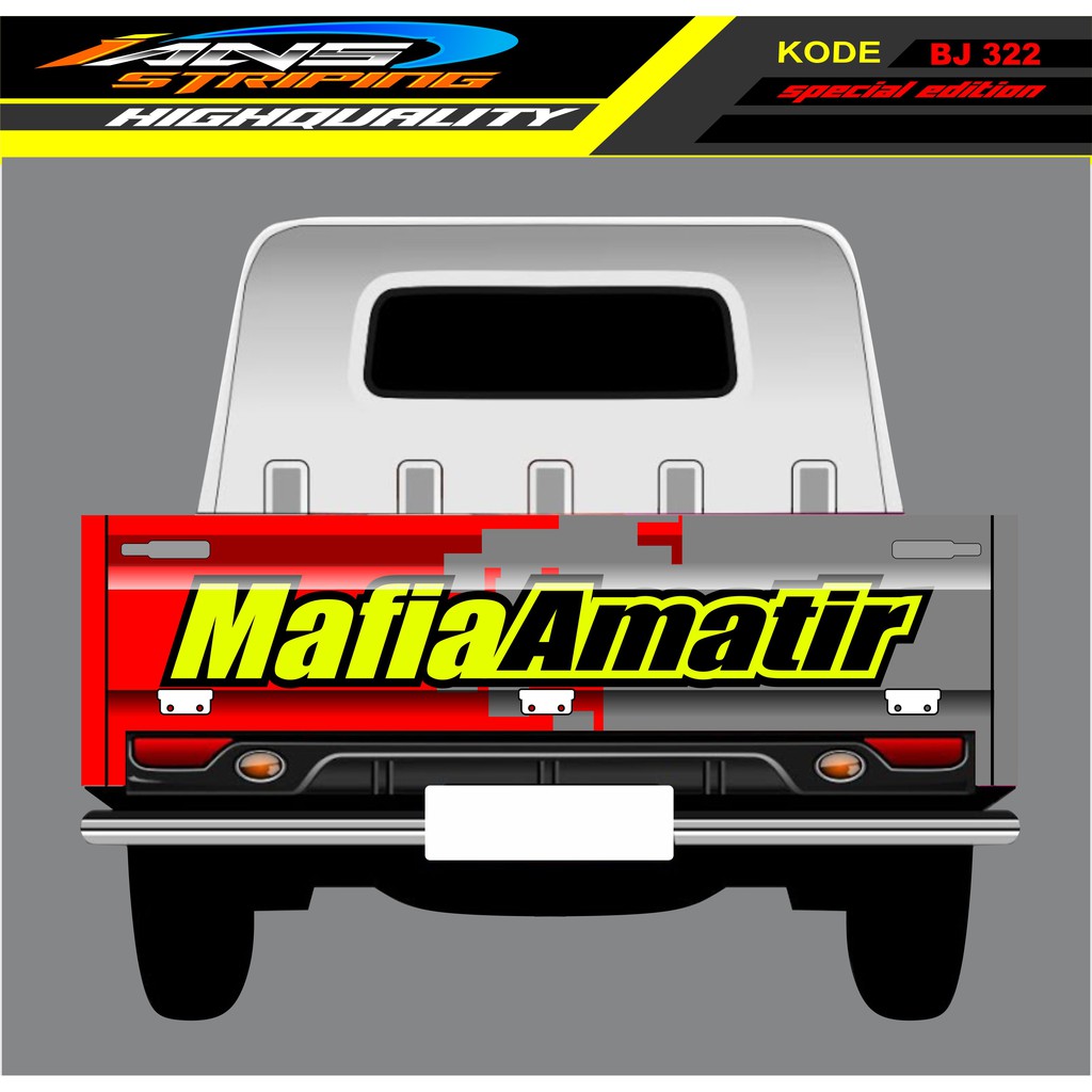 DECAL STICKER GRANMAX PICK UP / STIKER BAK BELAKANG GRANMAX / DECAL MOBIL GRANMAX