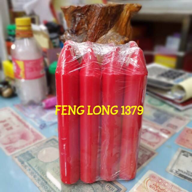 Lilin Puja Sembahyang Merah  | Lilin Batangan Merah Kecil