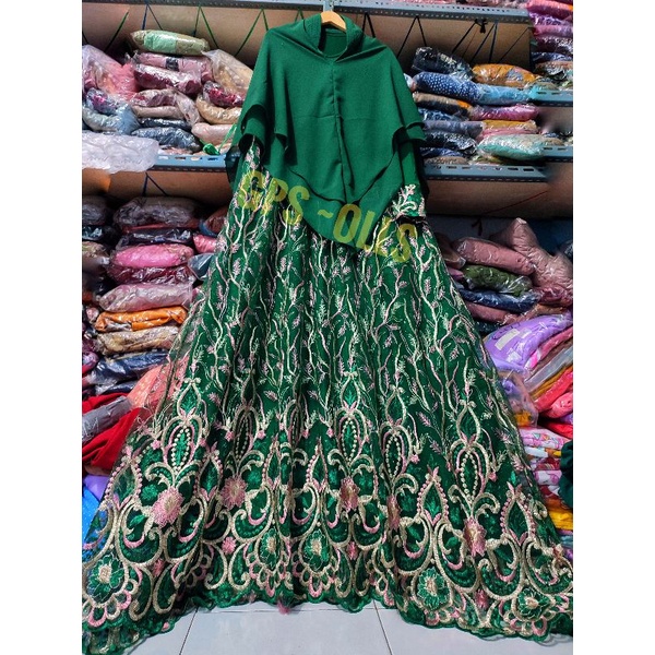 Bisa Cod / Gamis tulle / Gamis tille / Gamis india / Gamis sultan / Gamis mewah / Gamis brukat /