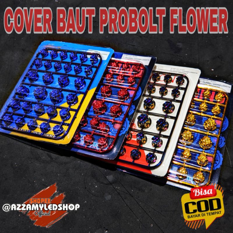 cover baut probolt/ tutup baut probolt FLOWER universal semua jenis motor