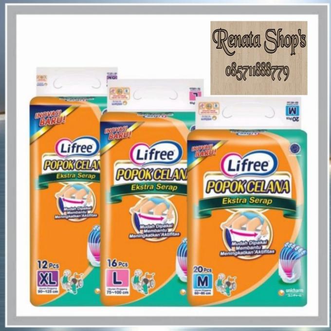 Lifree pants/ Lifefree Celana / Life Free Popok Celana / M/L/XL