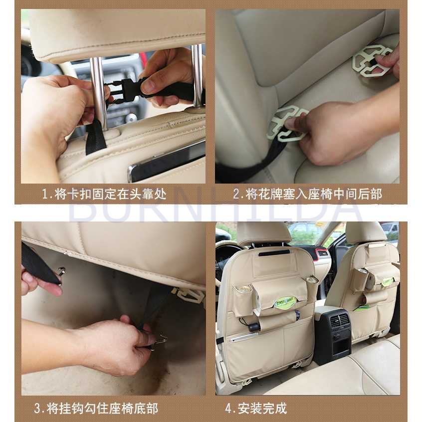 Organizer Barang Bahan Kulit Gantungan Kursi Mobil accesoris mobil burnhilda