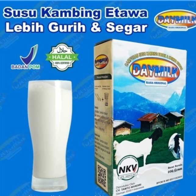 

Susu Kambing Etawa Bubuk DAYMILK 200gram Halal BPOM