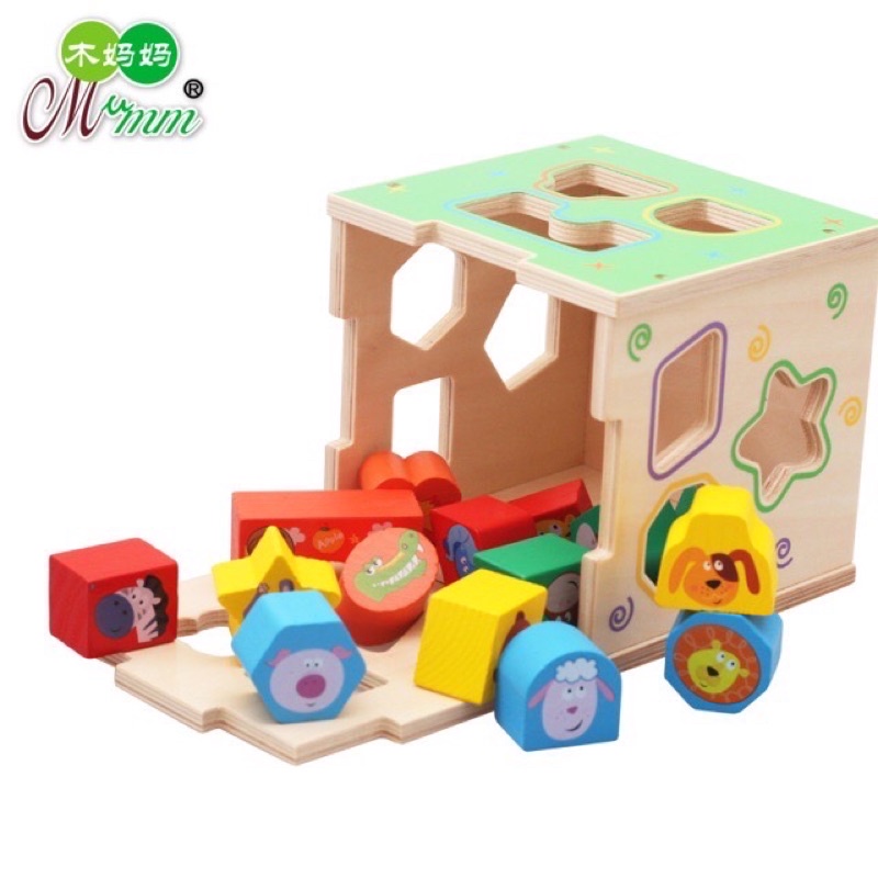 Wooden Educational Toys  Animal &amp; Color Intelligence Box