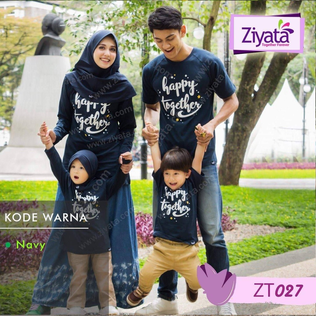 KAOS KELUARGA BAJU COUPLE ZIYATA BUTIK HIDA BAJU FAMILY  Shopee 