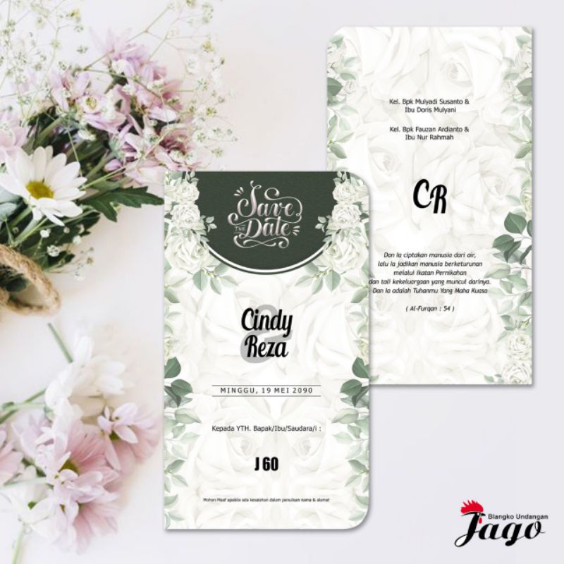 Blangko Undangan Kosong Jago 60