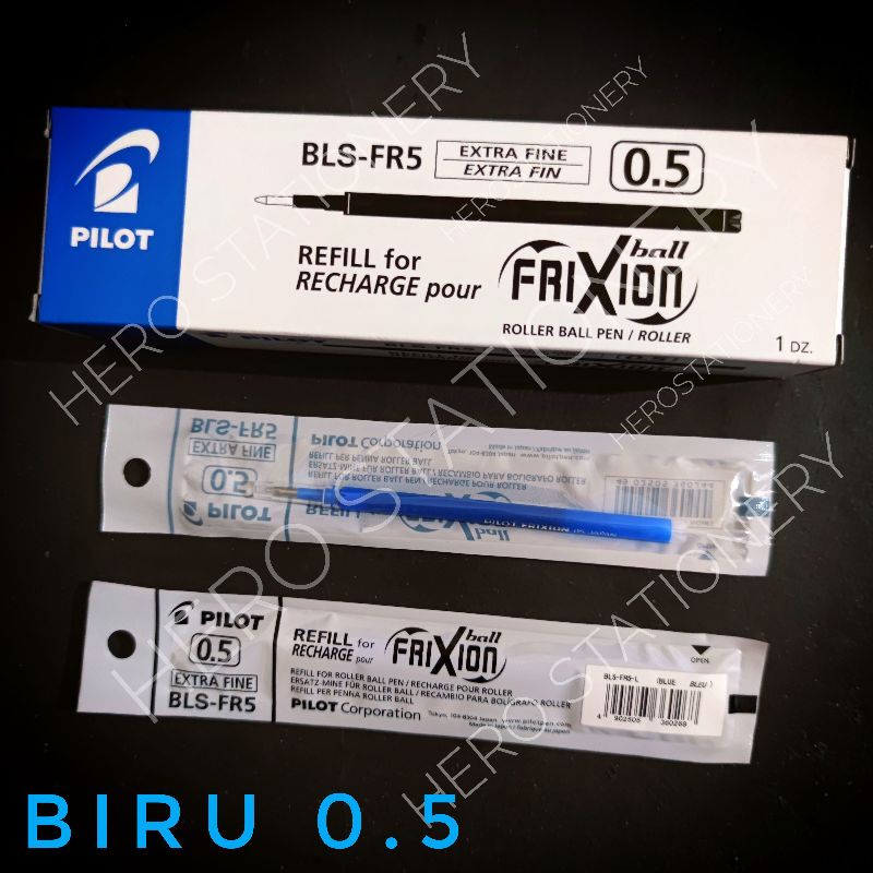 

Refill pen ballpen tinta bisa dihapus pilot frixion tinta biru 0.5 mm BLS-FR5