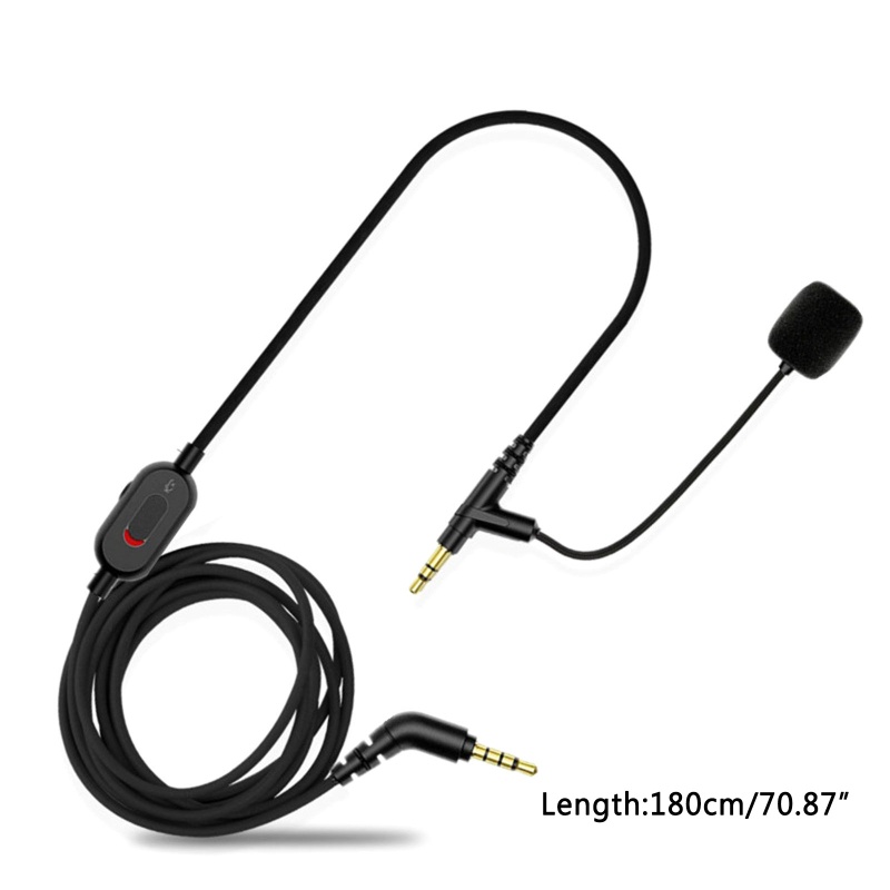 Btsg Kabel Audio 3.5mm Dengan Peredam Suara + Kontrol Volume Mic Untuk WH-1000XM4 / 1000XM3 H