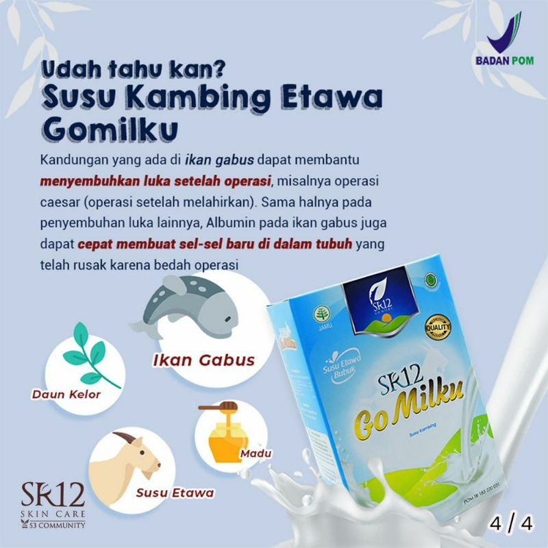

SUSU KAMBING ETAWA GO MILKU SR12