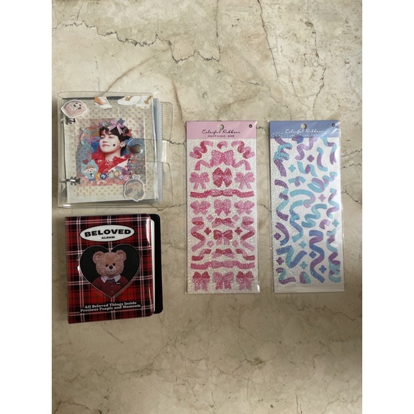 

COLLECT BOOK BINDER COVER JELLY PHOTOCARD PC KPOP LUCU CUTE TEMPAT PC dan Journaling Confetti Deco Sticker untuk menghias study journal atau menghias photocard