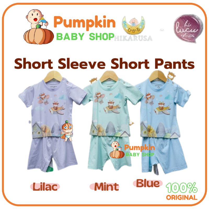 Hikarusa Short Sleeve Short Pants Set Hikaru Baju Lengan Pendek Celana Pendek