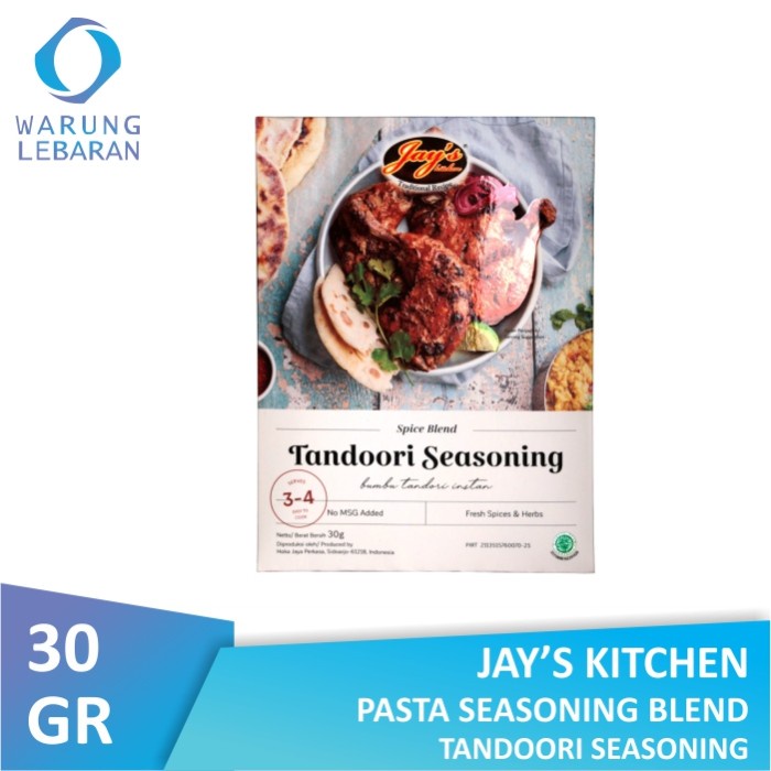 

Jay's Kitchen Seasoning & Spice Blend Tandoori Seasoning 30gr