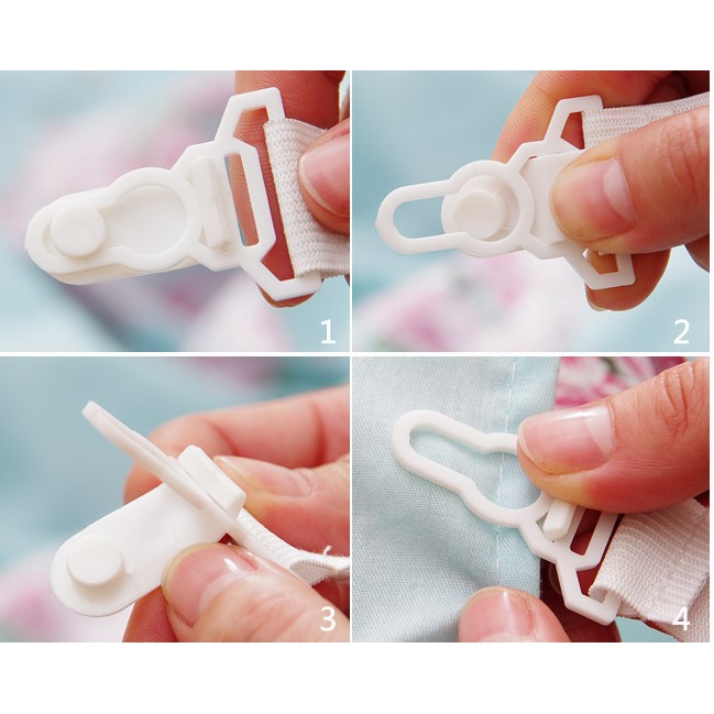 Serbagrosirmurah Tali Karet Strap Pengikat Pengencang Pengait Ujung Sprei Kasur Gripper - hARGA 1 PCS