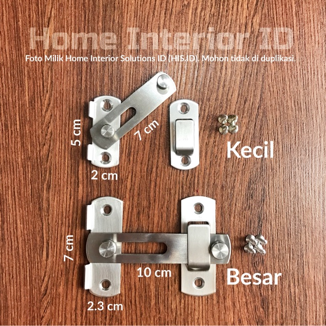 Grendel Sliding Stainless Steel - Grendel Pintu