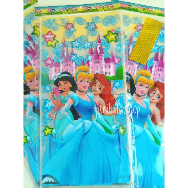 

PLASTIK BINGKISAN PRINCESS PUTRI CINDERELLA GOODIE BAG ULANG TAHUN TAS KANTONG SNACK KADO BIRTHDAY HAMPERS