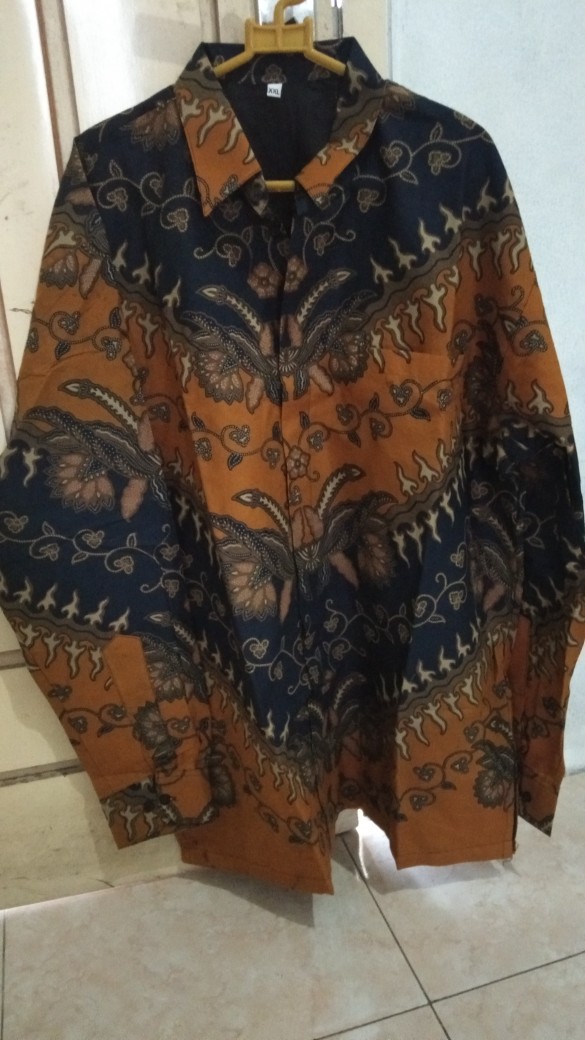 Ajotosatru Kuning Kemeja Batik Pria Full Furing Bahan Katun Halus Primisima