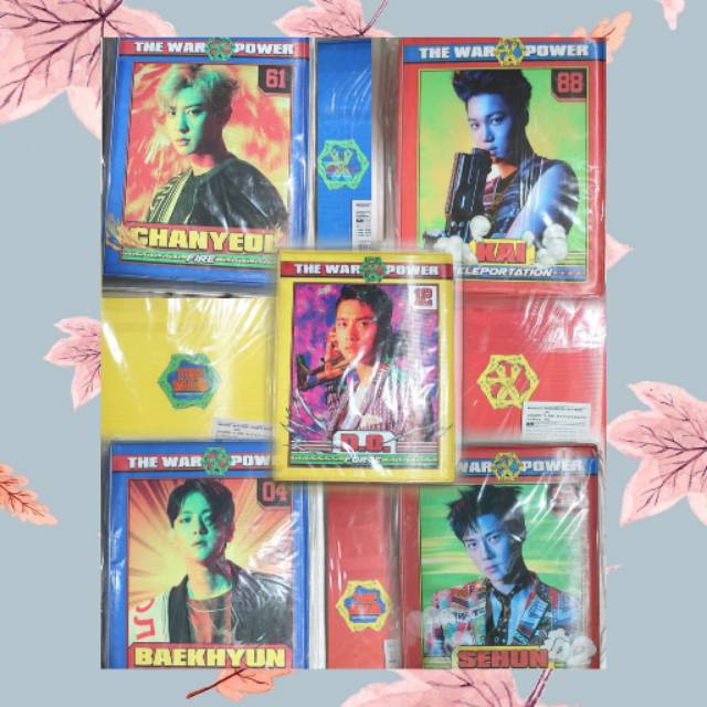 [READYSTOCK] OFFICIAL EXO GOODS - POSTCARD AND LENTICULAR COLLECT BOOK THE WAR POWER OF MUSIC SEALED
