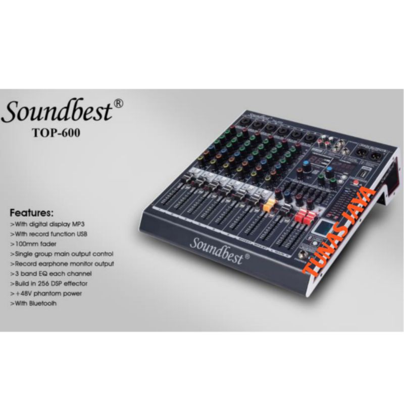 MIXER SOUNDBEST TOP600 MIXER AUDIO SOUNDBEST TOP-600 MIXER ORIGINAL SOUNDBEST TOP 600