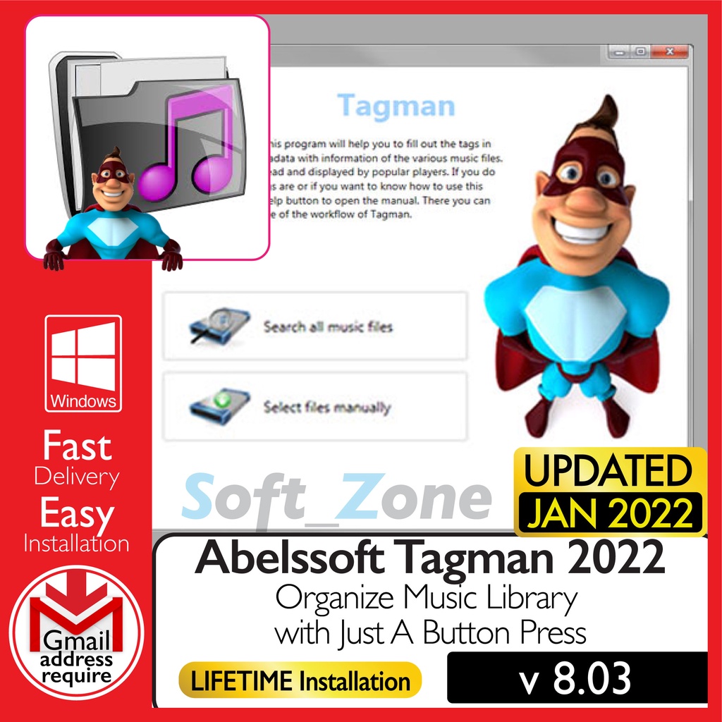 

Ablssft Tgmn 2022 v8.03 - Orgnz Msc Lbrry wth Jst A Bttn Prss [WINDOWS x64] - Dgtl Dwnld