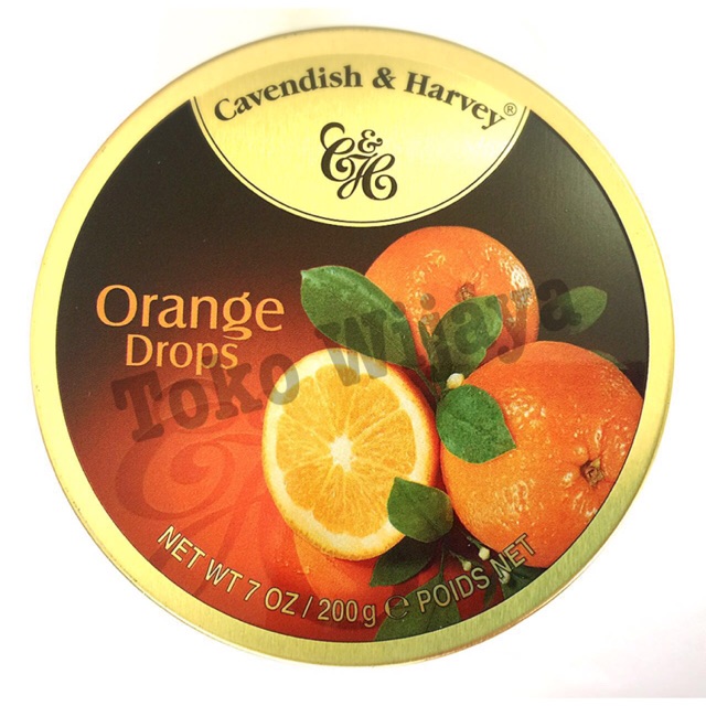 Permen Cavendish &amp; Harvey Orange Drops