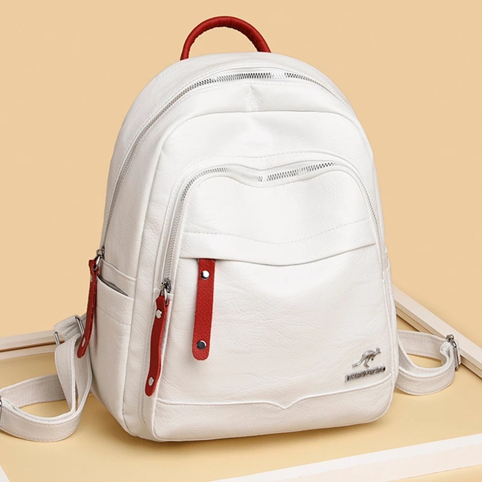 Tas Ransel Wanita kulit Murah Import Batam Kekinian Backpack Wanita Korea Style Original Terbaru Kul