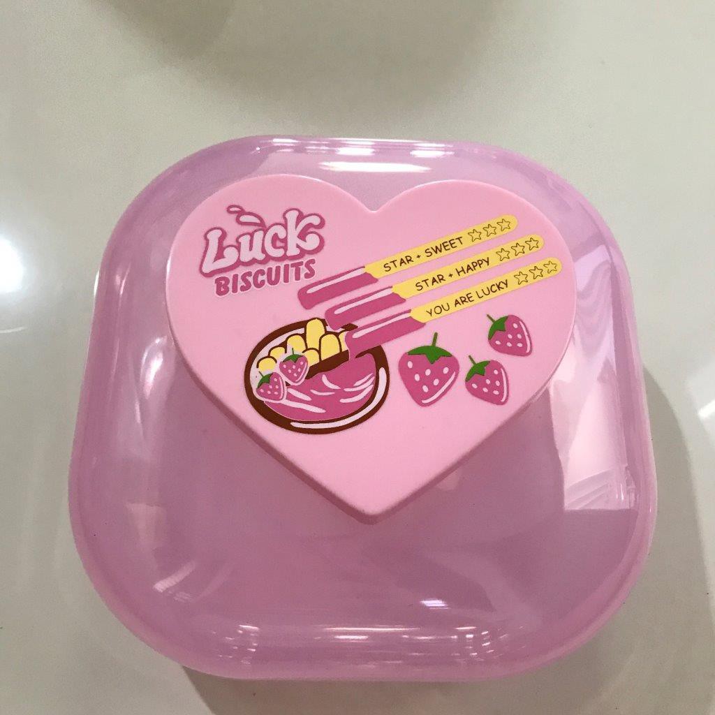 Box plastik pink box kue kotak penyimpanan box mainan kotak serbaguna