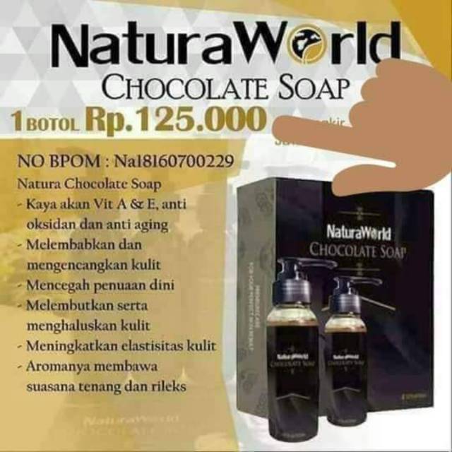 

Natura chocolate soap,,sabun coklat, aroma terapi