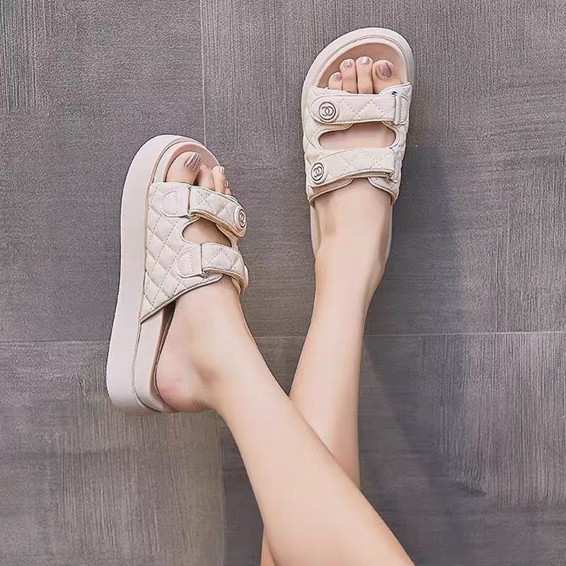 Free Box Sandal Korea Import Sandal Wanita Murah NS C168 Sandal Gunung Wedges Fashion Sepatu Wanita Best Seller