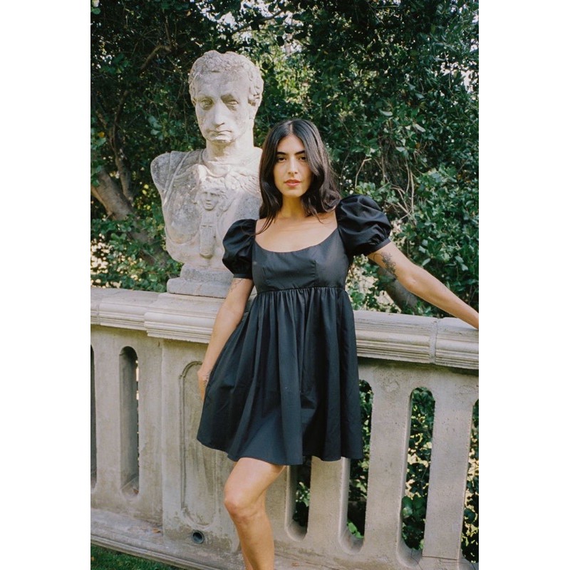 Savana Beachwear - KALEYA Dress pantai wanita midi dress korea puff sleeve white dress