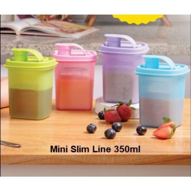 Terlaris Tupperware Mini Slim Line 350ml