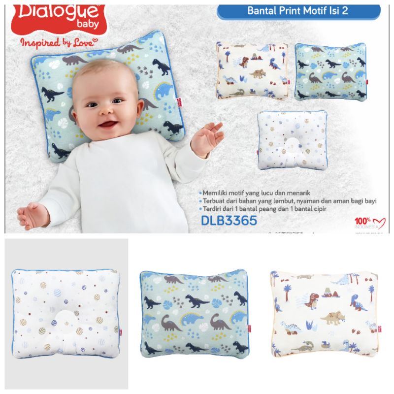 Dialogue bantal peang bayi memory foam/non memory foam