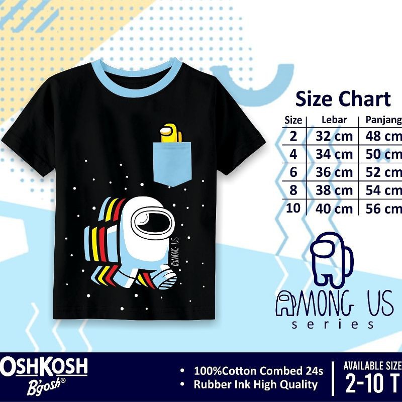 Kaos anak laki2 Among Us