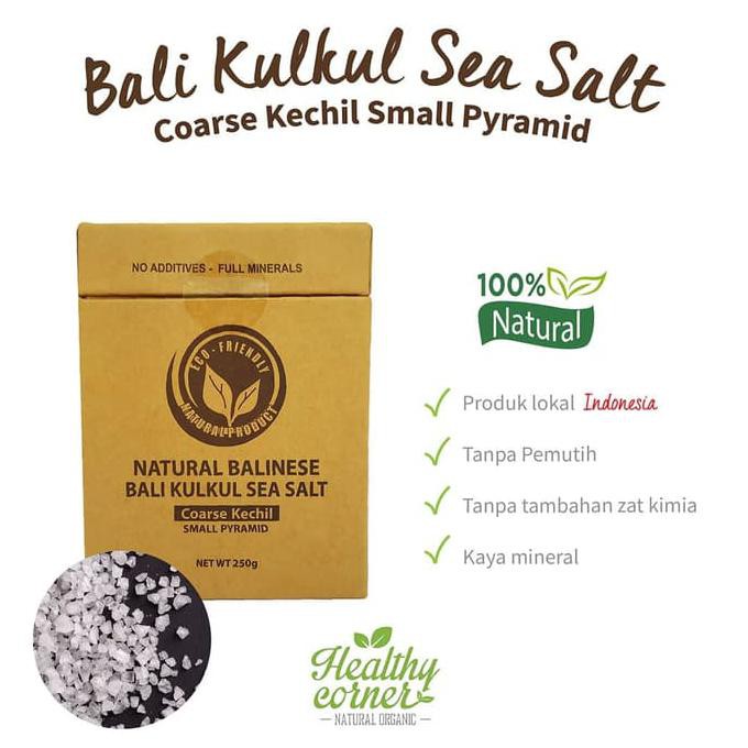 

Sea Salt Coarse Kechil Garam Laut 250 gr - Bali Kulkul CUCI GUDANG