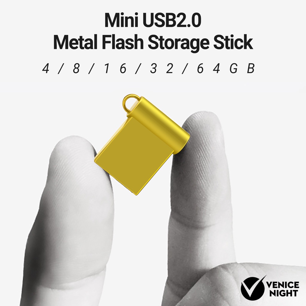 (SF) Flashdisk USB 2.0 Bahan Logam Untuk Laptop